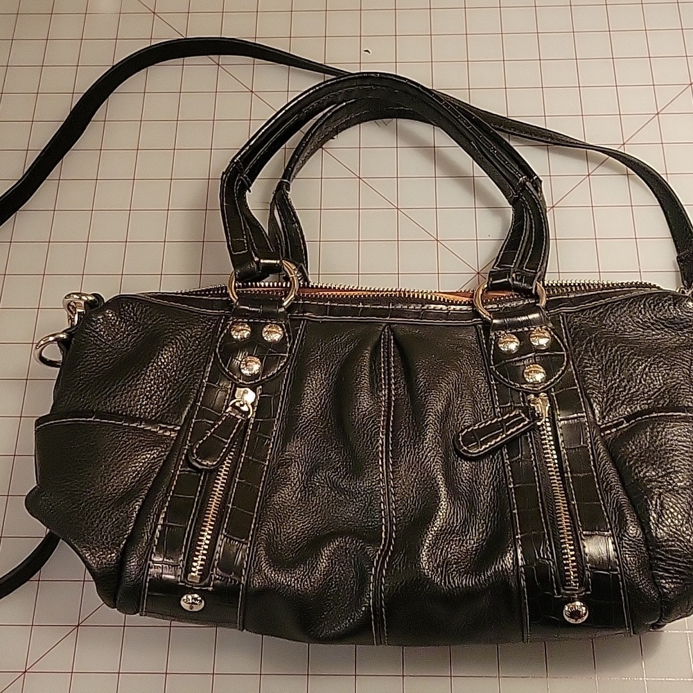 Etienne Aigner black leather bag